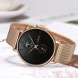 Black gold_Womens Watches Top Brand Luxury Waterproof Watch Fashion Ladies Stainless Steel Ultra-Thi