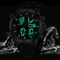Black 3_FOX Sport Mens Watches Top Brand Luxury Dual Display Quartz Watch For Men Military Waterproo