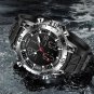 White_FOX Sport Mens Watches Top Brand Luxury Dual Display Quartz Watch For Men Military Waterproof