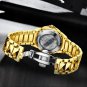 All gold_Mens Automatic Mechanical Watches Luxury Brand Business Tungsten Steel Waterproof WristWatc