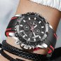 All black_2022 Watches Mens Top Brand Waterproof Clock Male Silicone Strap Sport Quartz Watch For M