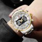 Full Blue_Watches For Men Luxury Brand Sport Quartz Wristwatch Waterproof Military Digital Clock Ste