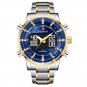Gold Blue_Watches For Men Luxury Brand Sport Quartz Wristwatch Waterproof Military Digital Clock Ste