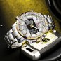 Gold White_Watches For Men Luxury Brand Sport Quartz Wristwatch Waterproof Military Digital Clock St