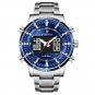 Silver Blue_Watches For Men Luxury Brand Sport Quartz Wristwatch Waterproof Military Digital Clock S