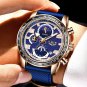 Gold black_2021 Official Store Waterproof Silicones Strap Quartz Mens Watches For Men Top Brand Lu