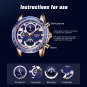 Gold black_2021 Official Store Waterproof Silicones Strap Quartz Mens Watches For Men Top Brand Lu