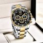 Gold black_2023  Top Brand Luxury Fashion Diver Men Watch Waterproof Date Clocks Sport Watches Mens 