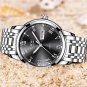 silver blue steel_Top Luxury Brand Men Sports Watch Male Casual Full steel Date Wristwatches Men's Q