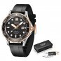 Gold black_2022   Business Mens Watches Top Brand Luxury Dive Watch For Men Waterproof Date Clock Sp