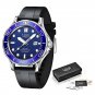 White_2022   Business Mens Watches Top Brand Luxury Dive Watch For Men Waterproof Date Clock Sport W