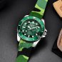 Blue_2022 Silicone Mens Watches Stainless Steel Waterproof Quartz Watch For Men Sport Dive Chronog