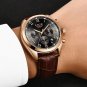 Gold white steel_2023 Watches Men Brand Luxury Watch For Men Waterproof Chronograph Quartz Clock Fa