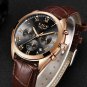 Gold white steel_2023 Watches Men Brand Luxury Watch For Men Waterproof Chronograph Quartz Clock Fa