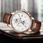 Silver white 3_Watches Mens 2022 Top Brand Luxury Casual Leather Quartz Men's Watch Business Clock