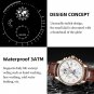 Silver white 3_Watches Mens 2022 Top Brand Luxury Casual Leather Quartz Men's Watch Business Clock