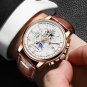 Silver white 3_Watches Mens 2022 Top Brand Luxury Casual Leather Quartz Men's Watch Business Clock
