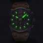 Rose gold black_Mens Watches Top Brand Luxury Chronograph Men Watch Leather Luxury Waterproof Sport 