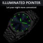 Silver blue S_Watches Men Waterproof Stainless Steel Luxury Analogue Wrist Watches Week Display Date