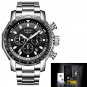 Silver black_2021  Top Brand Luxury Mens Watches Full Steel Watch Male Military Sport Waterproof Wat