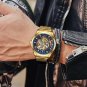 All gold steel_2023 Men Watch Skeleton Automatic Quartz Watch Gold Skeleton Vintage Man Watch Mens