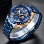 Gold black_2022 Military Waterproof Hollow Mens Watches Top Brand Sport Quartz Watch For Men Multifu