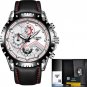leather white_2022  Men Watch Fashion Quartz Watch Mens Top Brand Luxury All Steel Business Waterpro