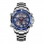 Blue_2023 Brand Fox Digital Mens Watches Top Luxury Sport Quartz Wristwatch For Men All Steel Milit