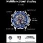 Blue_2023 Brand Fox Digital Mens Watches Top Luxury Sport Quartz Wristwatch For Men All Steel Milit