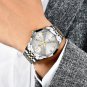 Yellow_Top Brand Luxury Man Wristwatch Waterproof Luminous Date Week Watches For Men Stainless Steel