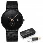 Black rose_Quartz Clock Sports Men Watch Top Brand Luxury Famous Dress Fashion Watches Male Unisex U