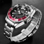 Silver blue_2021  Diver Watch For Men  Brand Luxury Stainless Steel Waterproof Quartz Date Wrist Wat