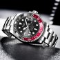 Silver green_2021  Diver Watch For Men  Brand Luxury Stainless Steel Waterproof Quartz Date Wrist Wa