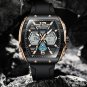 orange_Luxury LCD Display Men Wristwatches Luminous Sport Man Watch Waterproof Military Quartz Male 