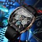 Silver white_Luxury LCD Display Men Wristwatches Luminous Sport Man Watch Waterproof Military Quartz