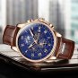 Silver white 3_Watches Mens 2022  Top Brand Luxury Casual Leather Quartz Men's Watch Business Clock 