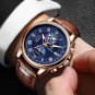 Silver white 3_Watches Mens 2022  Top Brand Luxury Casual Leather Quartz Men's Watch Business Clock 
