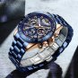 Rose gold black_2021 Fashion Mens Watches with Stainless Steel Top Brand Luxury Sports Chronograph