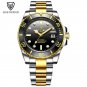 Gold black_2023 Watch Men Automatic Mechanical Tourbillon Clock Fashion Sport Diving Watch 100ATM