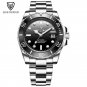 Silver black_2023 Watch Men Automatic Mechanical Tourbillon Clock Fashion Sport Diving Watch 100AT