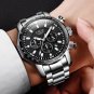 All black_2020 Top Brand Luxury Mens Watches Full Steel Watch Male Military Sport Waterproof Watch