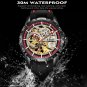 Red_Mechanical Watches Chronograph Watch for Men Automatic Men's Watches Luxury Original Brand Stain