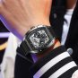 Rose gold_Men Watch Fox Brand Luxury Waterproof Quartz Wristwatch For Men Date Sport Silicone Clock 