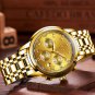 Silver blue_Mens Watches Top Brand Luxury Fashion Quartz Gold Watch Men's Business Stainless Steel W