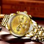 Silver blue_Mens Watches Top Brand Luxury Fashion Quartz Gold Watch Men's Business Stainless Steel W