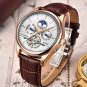 Gold blue Upgrade_2022 Mens Watches Automatic Mechanical Watch Tourbillon Sport Clock Leather Casua
