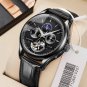 Red_2022  Mens Watches Automatic Mechanical Watch Tourbillon Sport Clock Leather Casual Business Ret