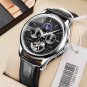 Silver black Upgrade_2022  Mens Watches Automatic Mechanical Watch Tourbillon Sport Clock Leather Ca