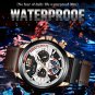 Gold black_2022 Fashion Mens Leather Quartz Watch For Men Top Brand Luxury Wristwatch Waterproof Sp