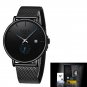 B B 1_2022  Fashion Mesh Belt Mens Watches For Men Waterproof Quartz Wristwatch Male Stainless Steel
